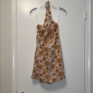 Hollister Floral Halter Neck Dress